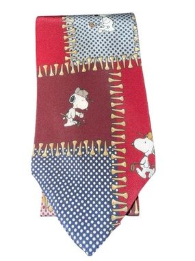Peanuts Snoopy Silk Golf Tie